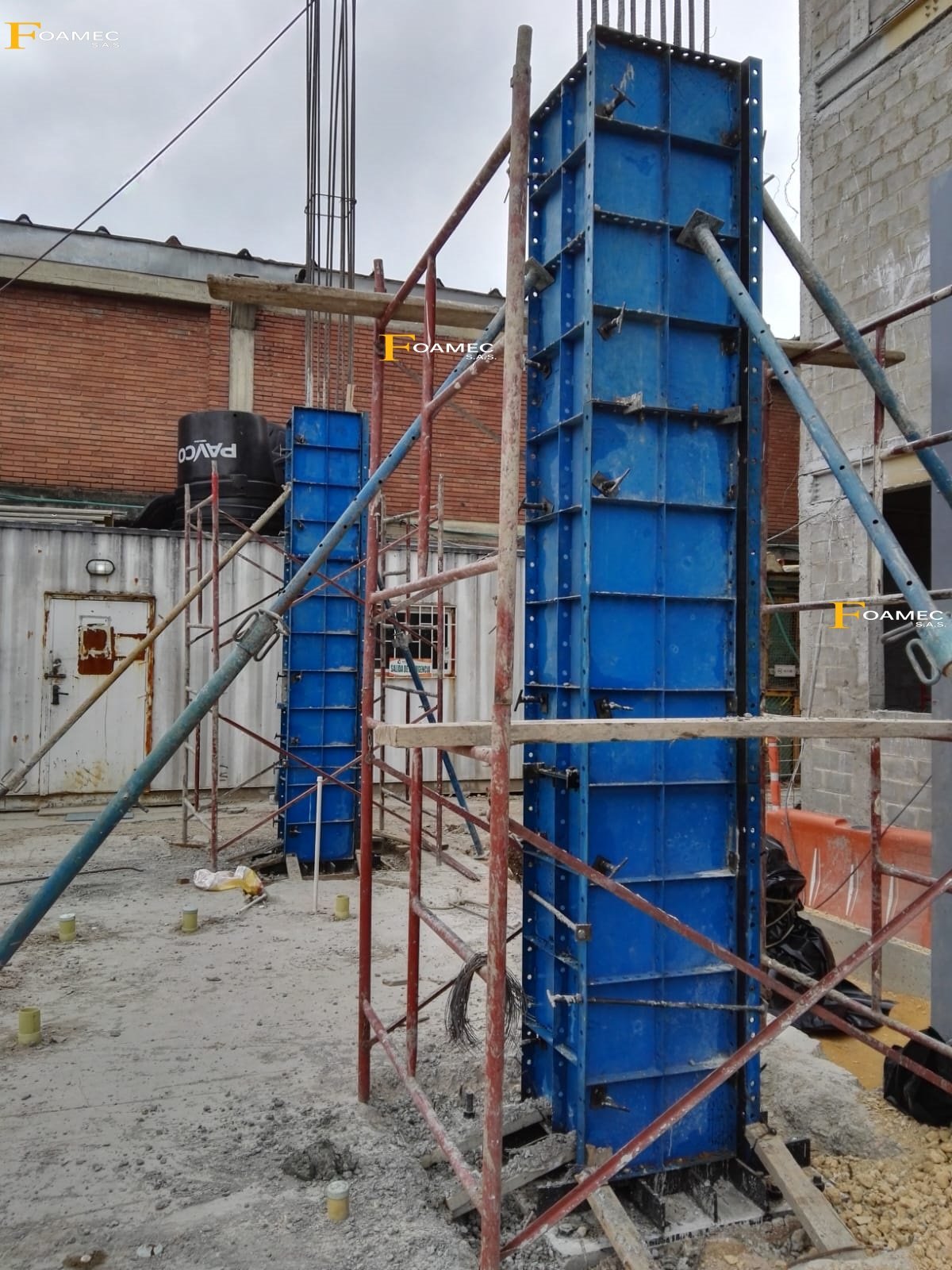Formaleta para columna cuadrada - taller
